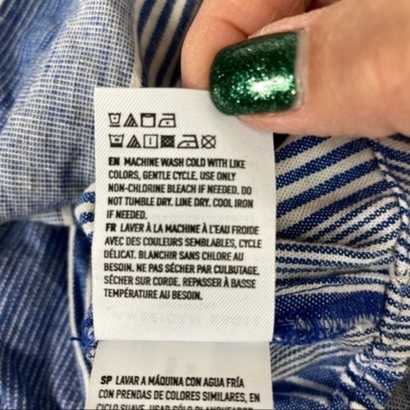 AMERICAN Eagle women’s Poet off the shoulder‎ cropped tie top xxL NWT Boho - Picture 6 of 9